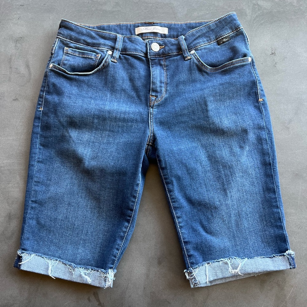 Mavi Cutoff Bermuda Jean Shorts
